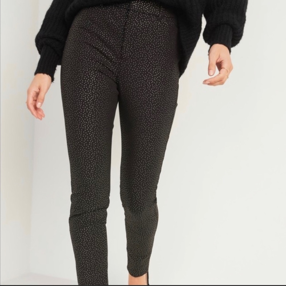 High-Waisted Pixie Pants (Foil-Dot Pattern) from Old Navy